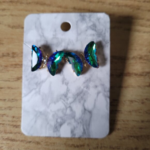 Set of 3 Butterfly Earrings - Picture 3 of 4